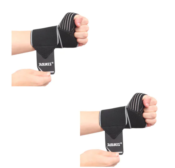 Bandes de poignet de sport avec support de paume pour hommes